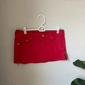 Guess? Red Mini Skirt